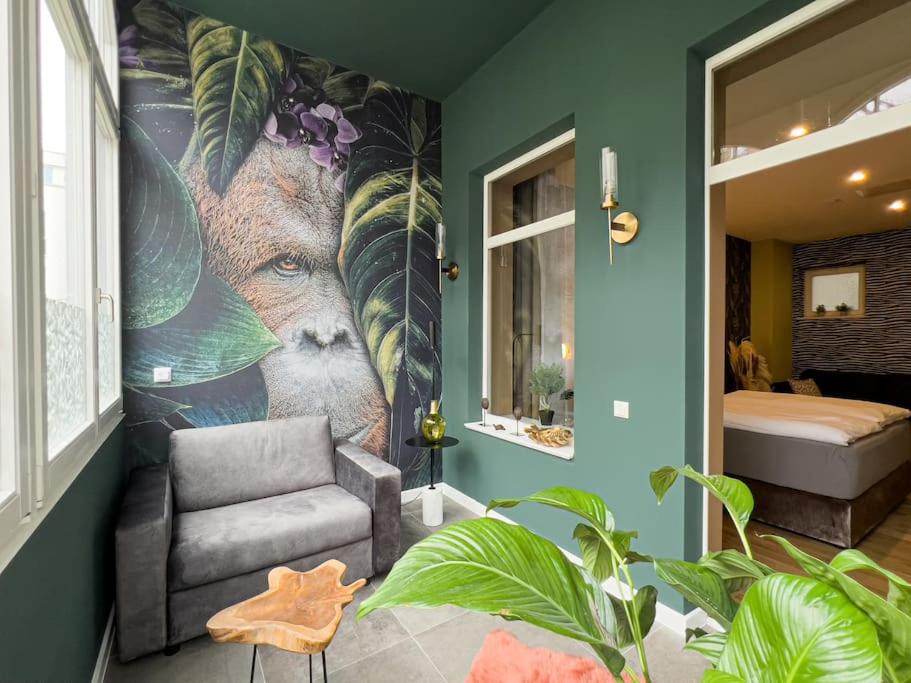 Exklusives Apartment Zoo Leipzig Luaran gambar